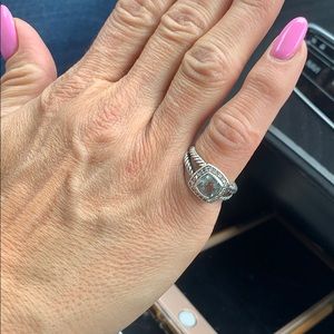 David Yurman Diamond Morganite Ring